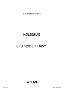 Brugsanvisning Atlas SKB 1622 Køle-fryseskab