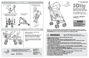 Manual Summer 21920A 3D Lite Stroller