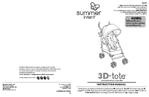 Mode d’emploi Summer 32513 3D Tote Poussette