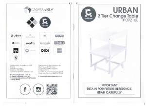 Manual Childcare 092160 Urban Changing Table