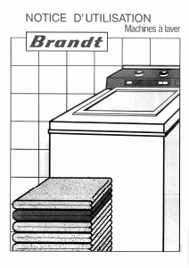 Mode d’emploi Brandt BX551C Lave-linge