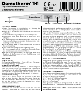 Bedienungsanleitung Domotherm TH1 Thermometer