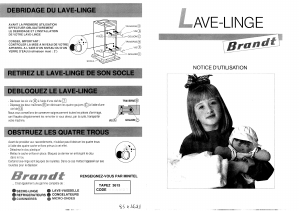 Mode d’emploi Brandt MTH40 Lave-linge