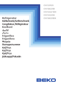 Manuale BEKO CN 153221 DH Frigorifero-congelatore
