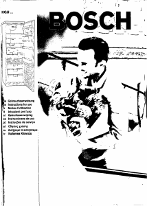 Руководство Bosch KGU3620NE Холодильник с морозильной камерой