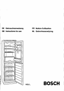 Manual Bosch KGU2901 Fridge-Freezer