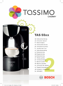 Manual de uso Bosch TAS5543EE Tassimo Charmy Máquina de café