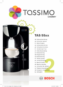 Manual Bosch TAS5546EE Tassimo Charmy Coffee Machine
