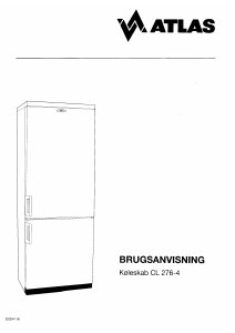 Brugsanvisning Atlas CL276-4 Køle-fryseskab