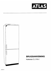 Brugsanvisning Atlas CL316-2 Køle-fryseskab