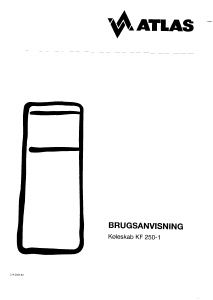 Brugsanvisning Atlas KF 250-1 Køle-fryseskab