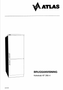 Brugsanvisning Atlas KF 266-4 Køle-fryseskab