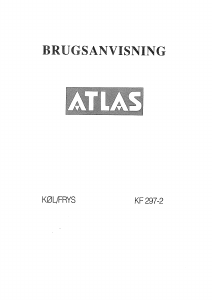 Brugsanvisning Atlas KF 297-2 Køle-fryseskab