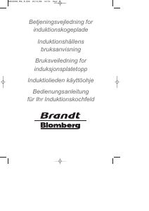 Bedienungsanleitung Brandt HLR65X1N Kochfeld