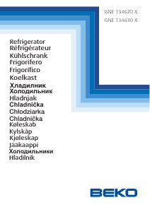 Käyttöohje BEKO GNE 134620 X Jääkaappipakastin