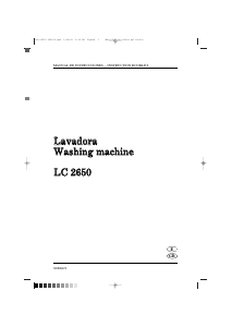 Manual de uso Corberó LC 2650 Lavadora