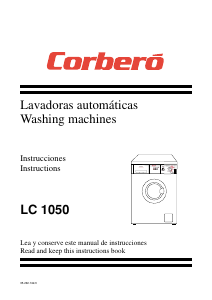 Manual Corberó LC 1050 Washing Machine