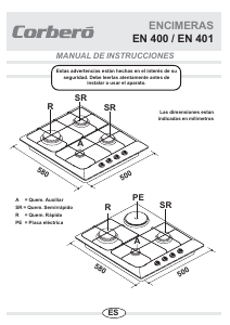 Manual de uso Corberó EN401B/1 Placa