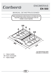 Manual de uso Corberó EN500I Placa