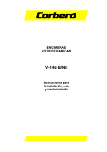 Manual de uso Corberó V-146N Placa