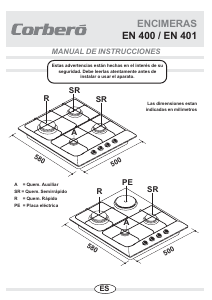 Manual de uso Corberó EN400NR/2 Placa