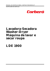 Manual de uso Corberó LDE 1900 Lavasecadora