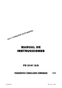 Manual de uso Corberó FD5141S/6 Frigorífico combinado