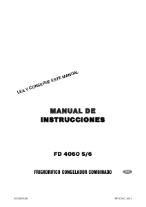 Manual de uso Corberó FD4060S/6 Frigorífico combinado
