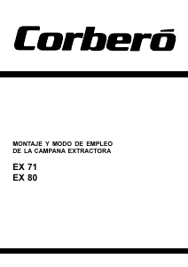 Manual de uso Corberó EX71B/1 Campana extractora