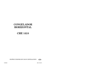Manual de uso Corberó CHE 145-0 Congelador