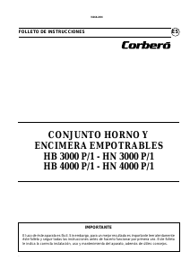 Manual de uso Corberó HN3000P/1 Horno