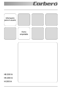 Manual de uso Corberó HI2000IA Horno