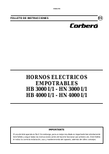 Manual de uso Corberó HN4000I/1 Horno