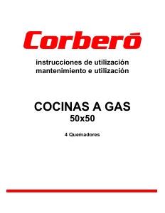 Manual de uso Corberó 5040HGRCN4 Cocina