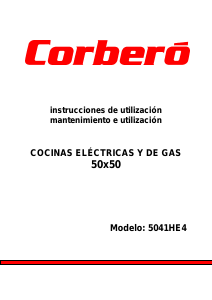 Manual de uso Corberó 5041HE4 Cocina