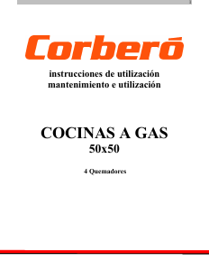 Manual de uso Corberó 5040HGRC-N Cocina