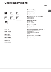 Handleiding Hotpoint Deco FHR 540 (AN)/HA Oven