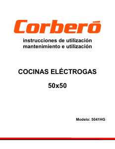 Manual de uso Corberó 5041HG Cocina