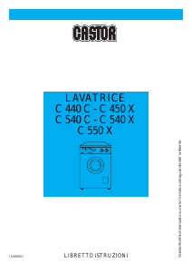 Manuale Castor C 540 C Lavatrice
