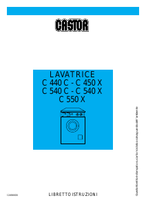 Manuale Castor C 550 X Lavatrice