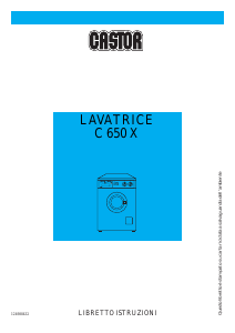 Manuale Castor C 650 X Lavatrice