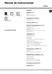 Manual de uso Hotpoint Luce OK 1037EL DP.20 X/HA Horno