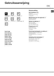 Handleiding Hotpoint Style FH 51 (BK)/HA Oven