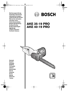 Mode d’emploi Bosch AKE 40-19 Pro Tronçonneuse