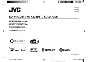 Manuale JVC KD-X172DB Autoradio