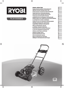 Návod Ryobi RLM1956MEB Kosačka