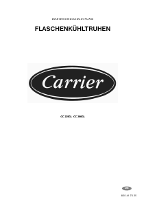 Bedienungsanleitung Carrier CC 280 GL Kühlschrank