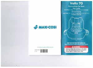 Manual Maxi-Cosi Vello 70 Car Seat