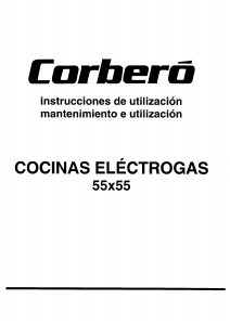 Manual de uso Corberó 5541HE-B Cocina