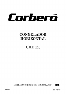 Manual de uso Corberó CHE 140 Congelador